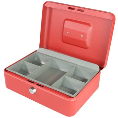 Secureo Geldkassette Münzeinsatz rot