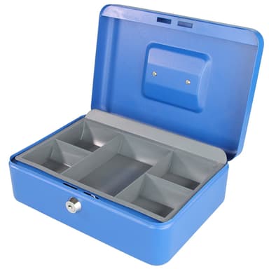 Secureo Geldkassette Münzeinsatz blau